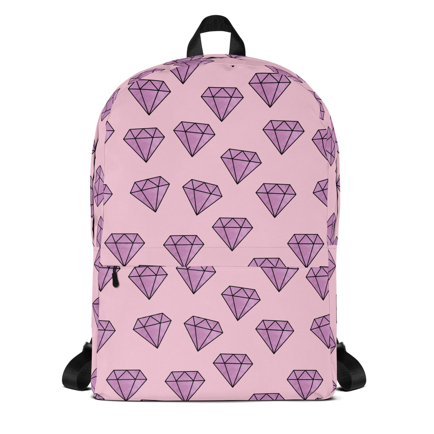 Girls Purple Diamonds Backpack
