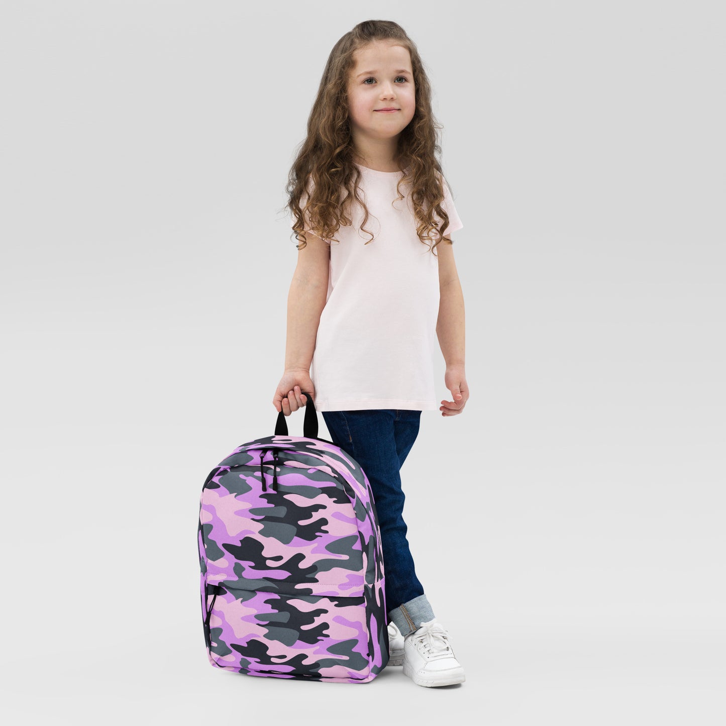 Girls Purple Camouflage Backpack