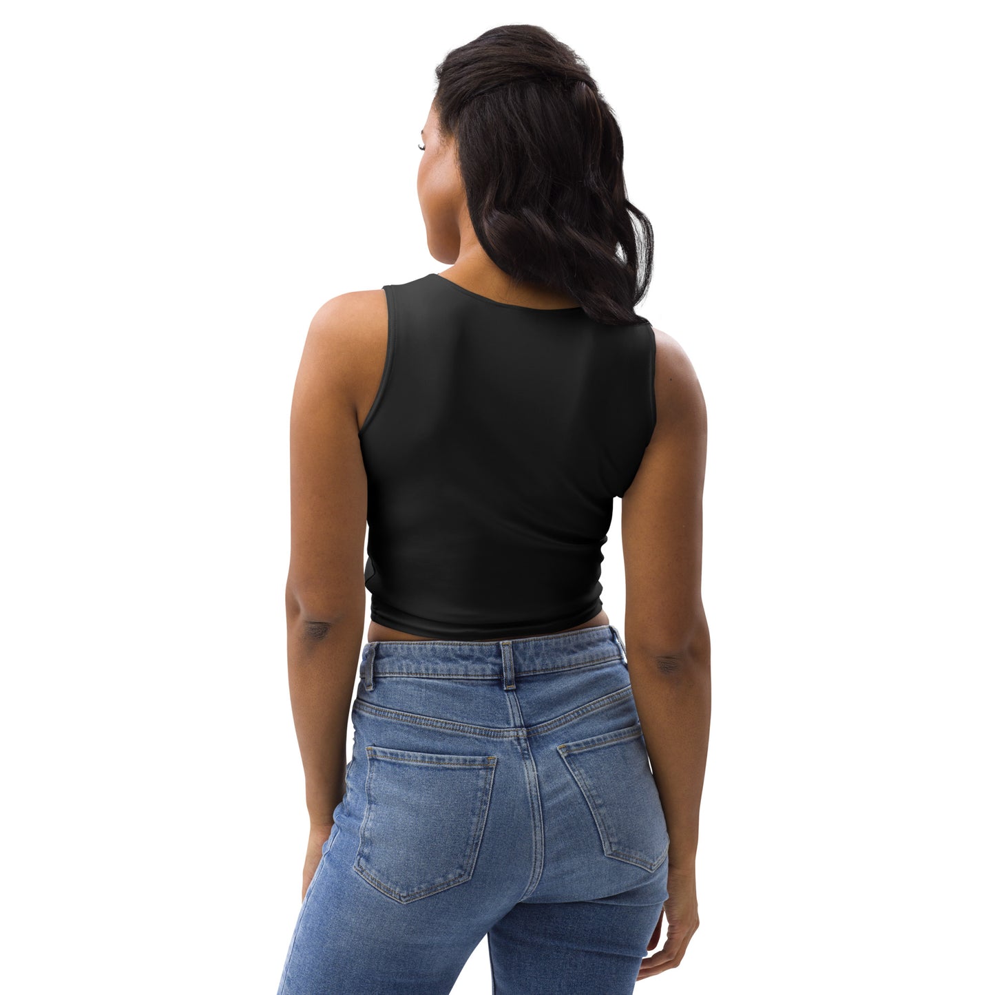 Women's Buttery Soft Black Crop Top