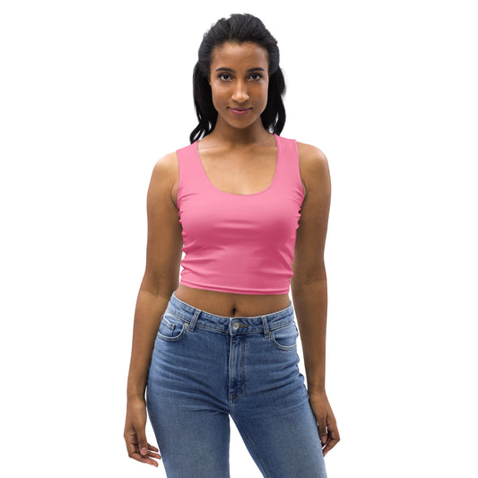 Women's Buttery Soft Pink Crop Top