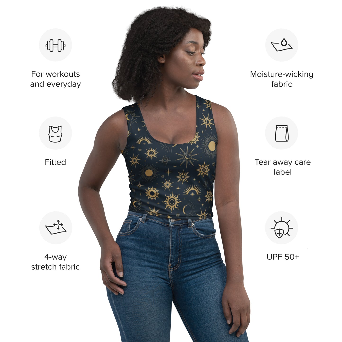 Women's Celestial Buttery Soft Crop Top
