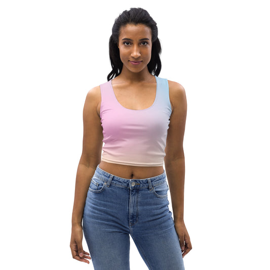 Women's Kawaii Pastel Gradient Buttery Soft Crop Top