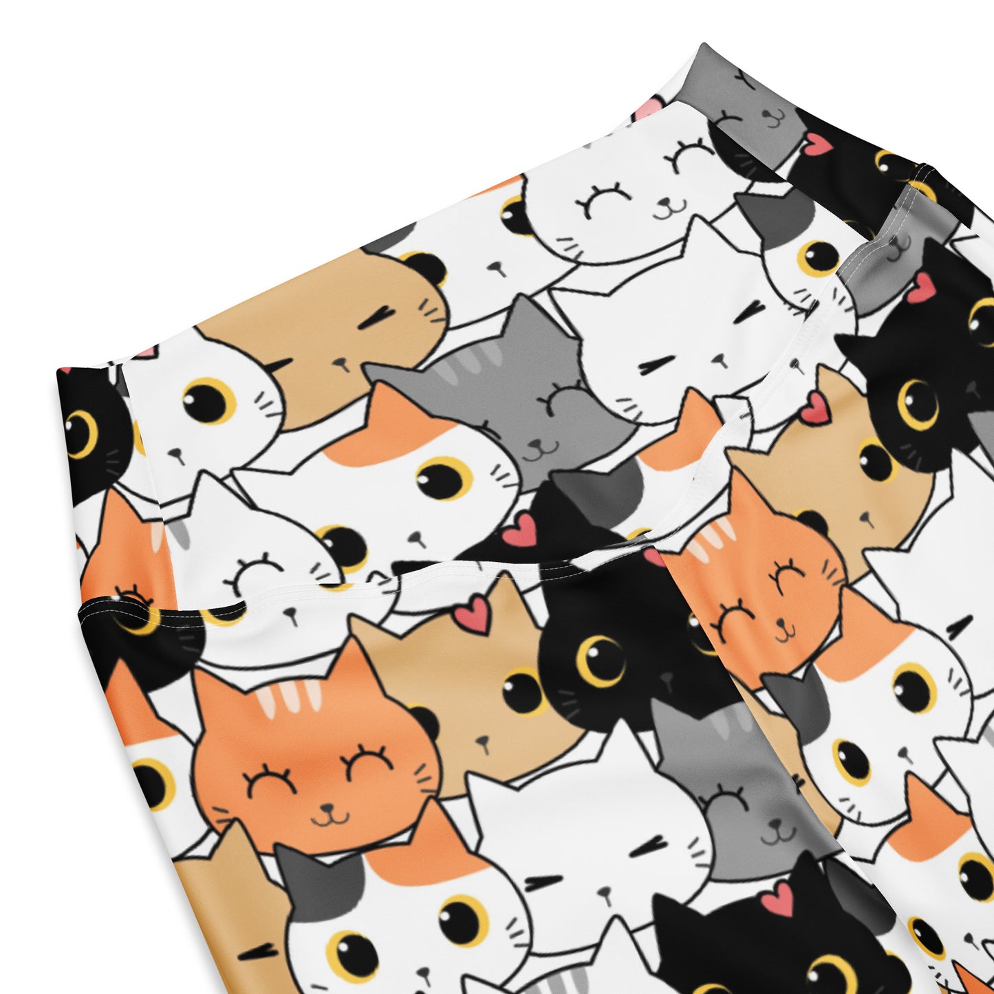 Women's Cat Face High Waist Flare Legging Pants