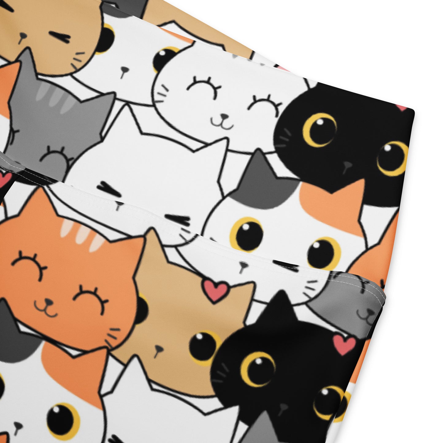 Women's Cat Face High Waist Flare Legging Pants