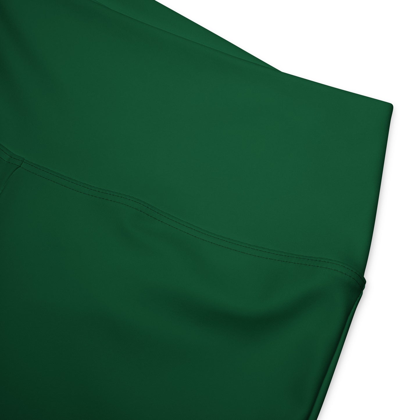 Women's Dark Green High Waist Flare Legging Pants