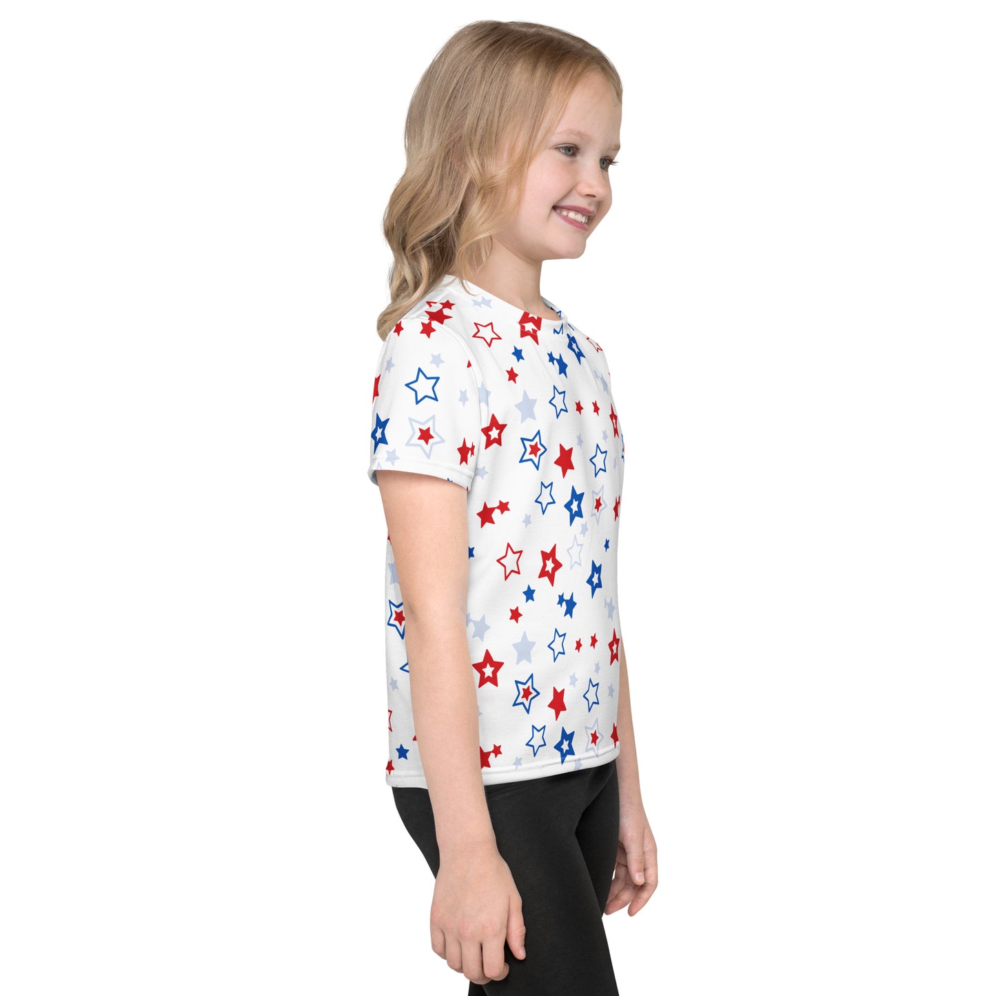 Kids Red, White & Blue Stars T-Shirt
