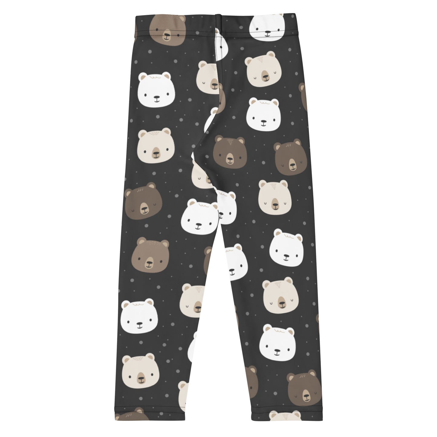 Girls Bear Face Buttery Soft Leggings