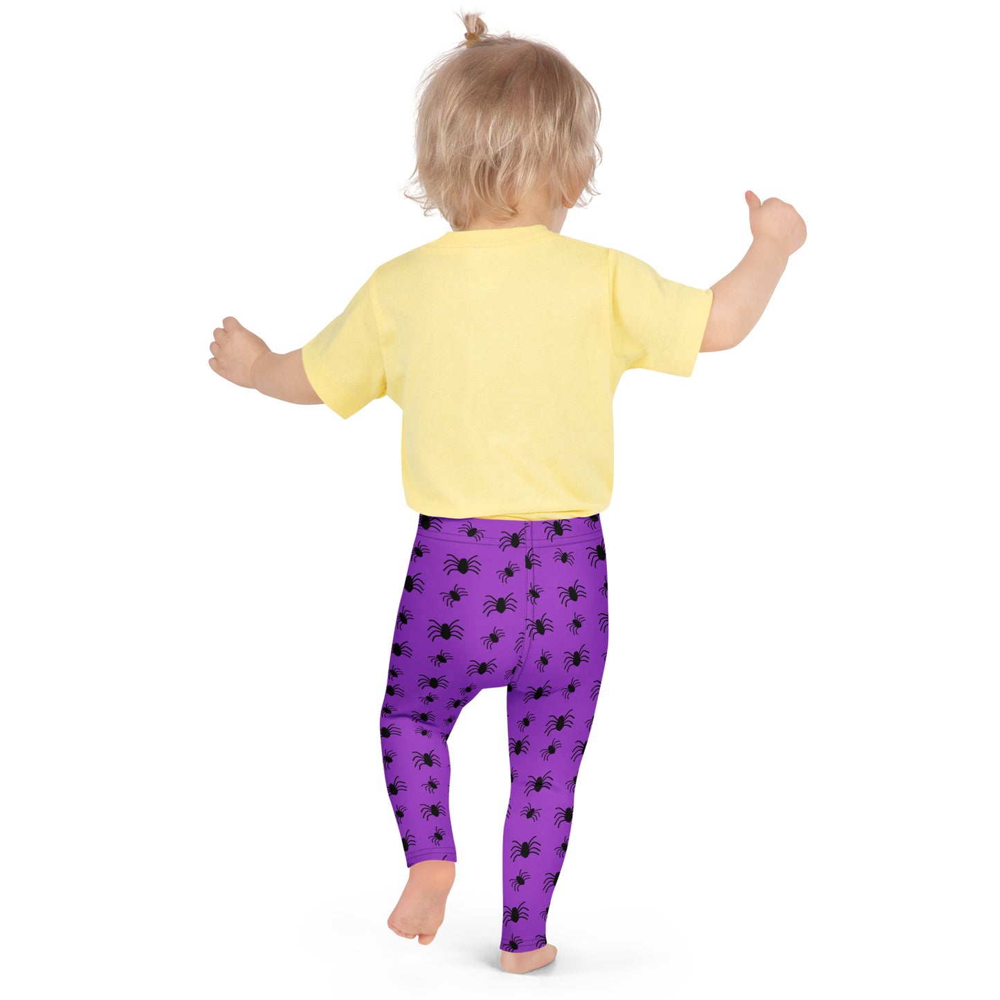 Kids Purple Spider Halloween Buttery Soft Leggings