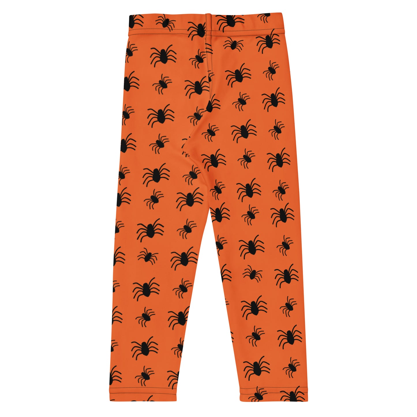 Kids Orange Spider Halloween Buttery Soft Leggings