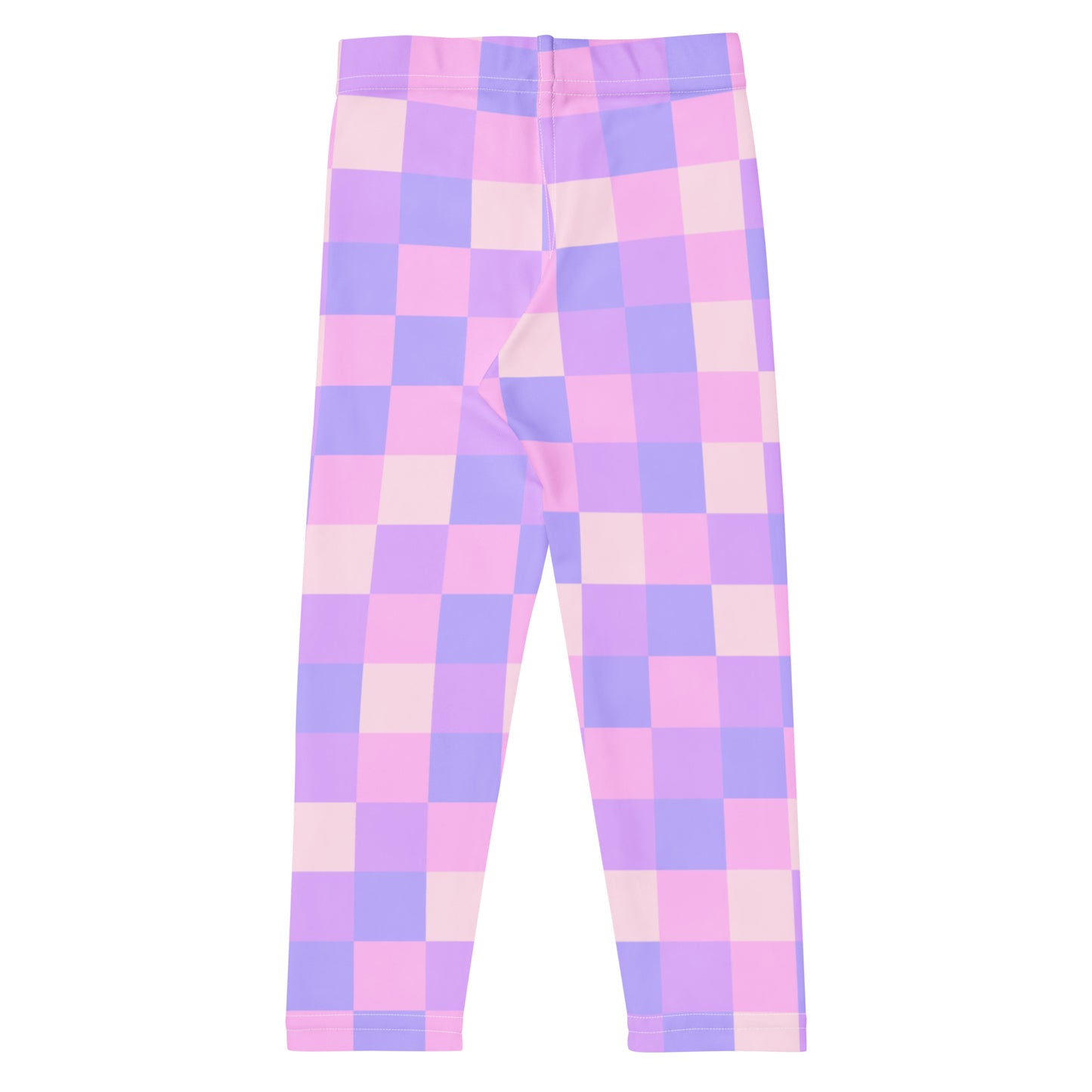 Girls Purple Checkered Buttery Soft Leggings
