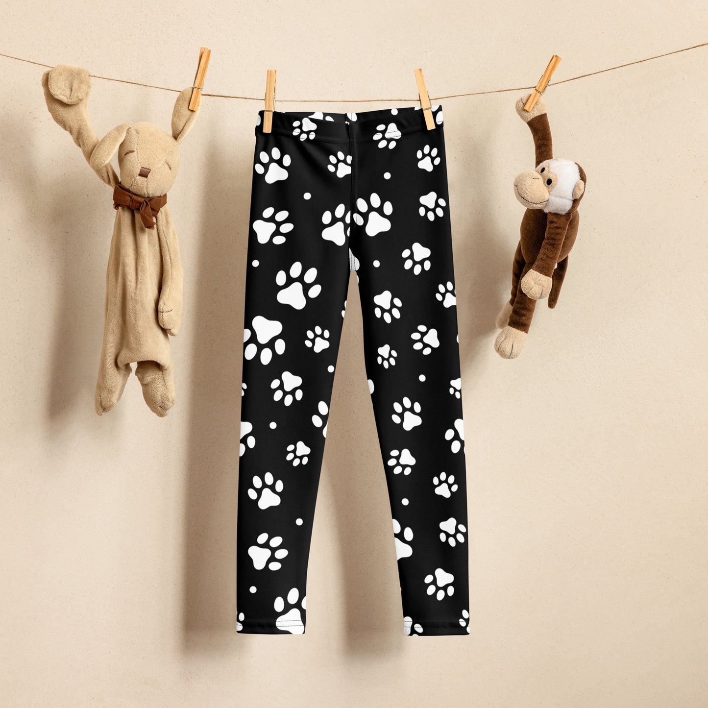 Kids Paw Print Buttery Soft Leggings