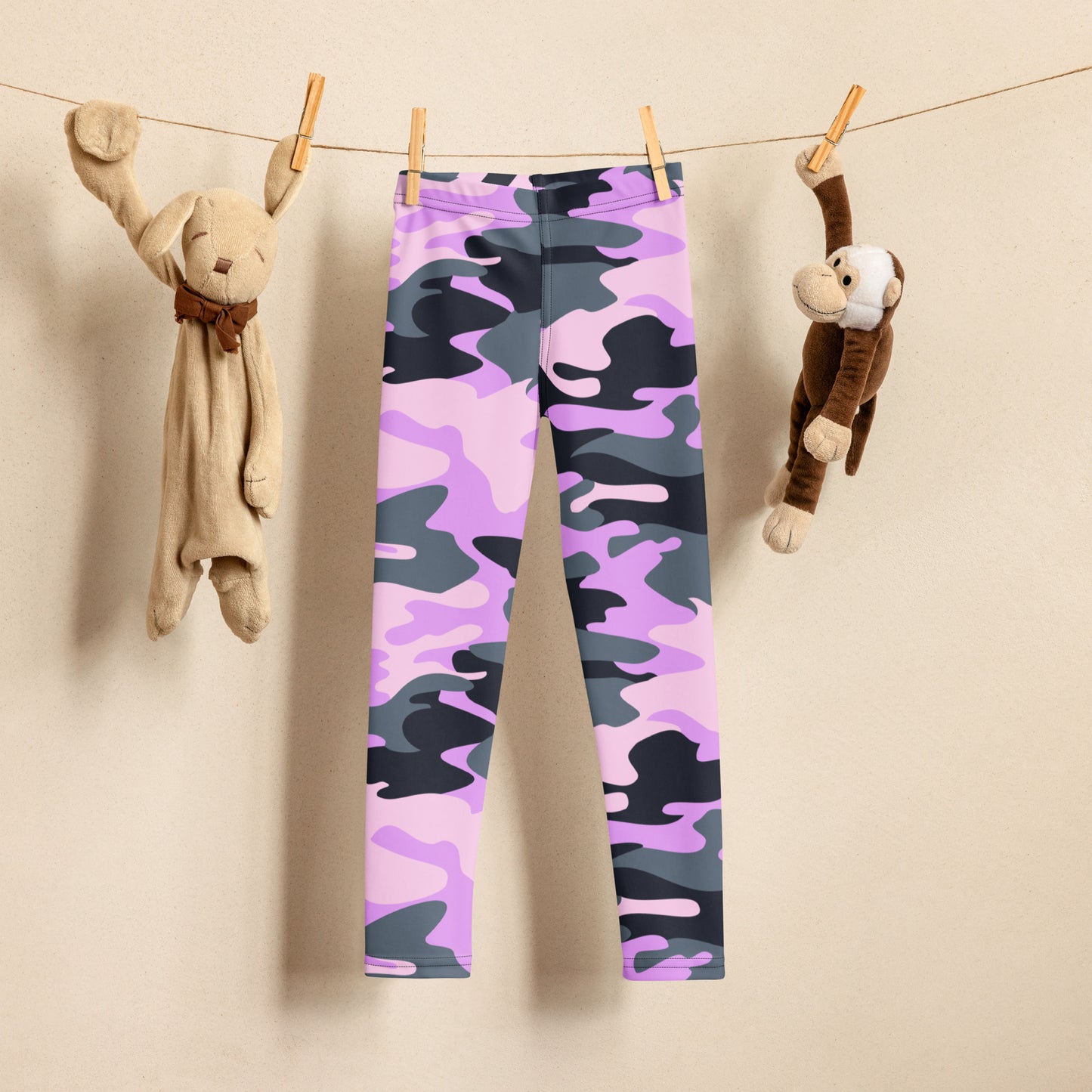 Girls Purple Camouflage Buttery Soft Leggings