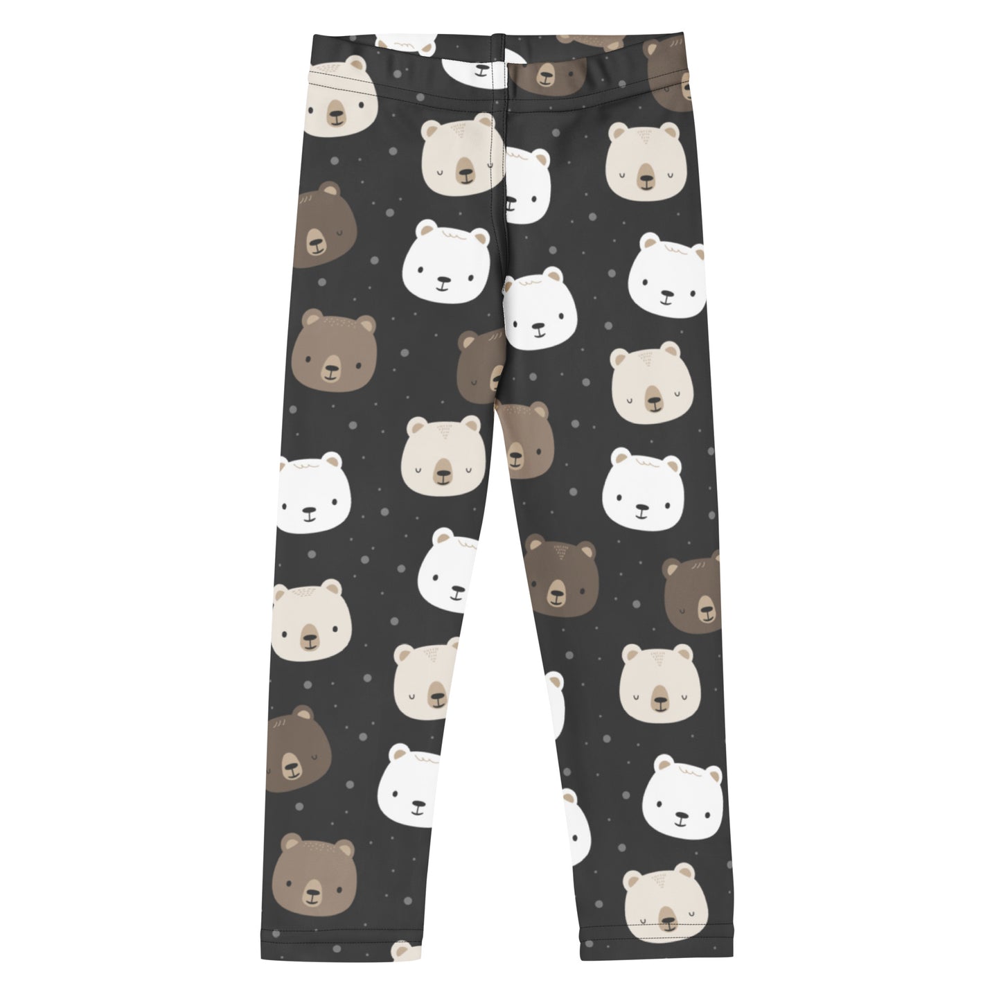 Girls Bear Face Buttery Soft Leggings