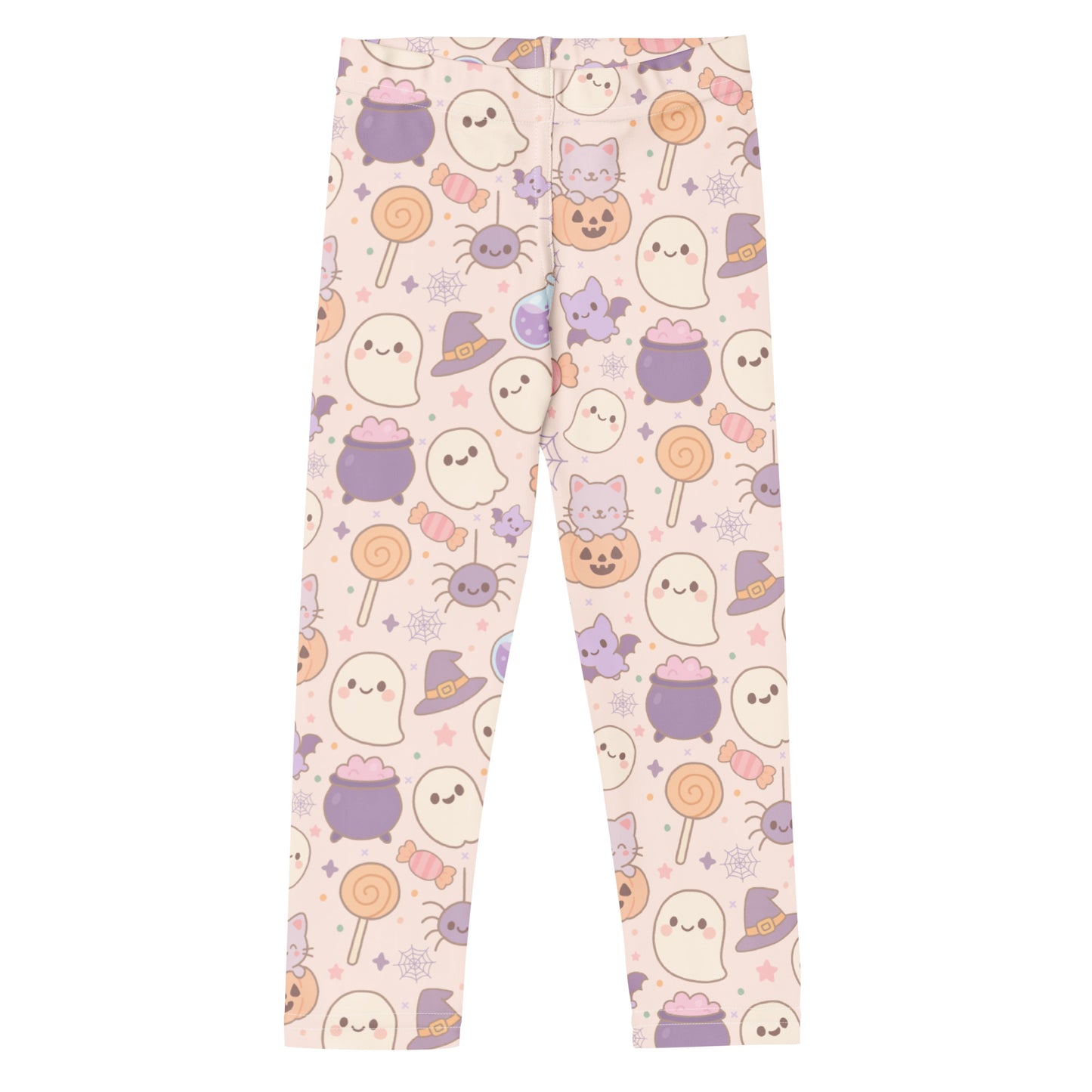 Girls Cats, Ghosts and Candy Halloween Buttery Soft Leggings
