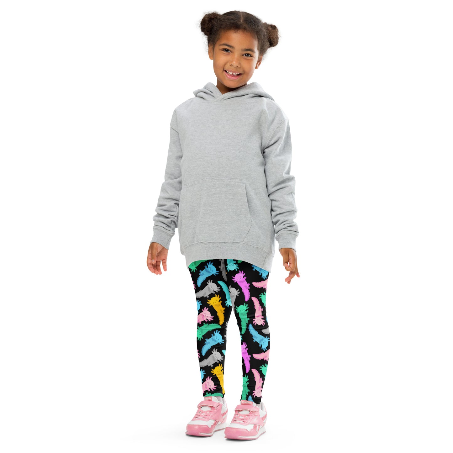 Kids Colorful Axolotl Buttery Soft Leggings