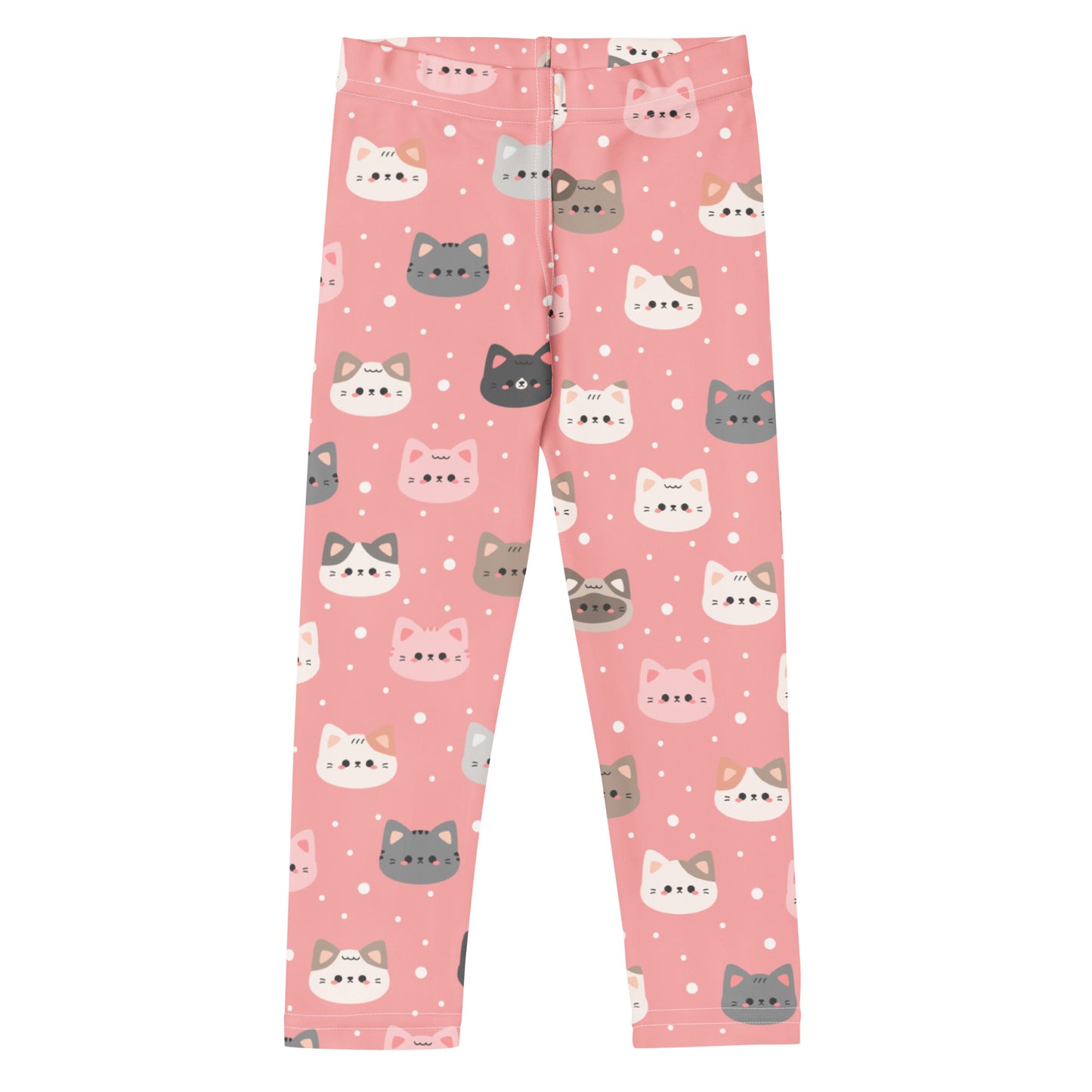 Girls Pink Cat Buttery Soft Leggings