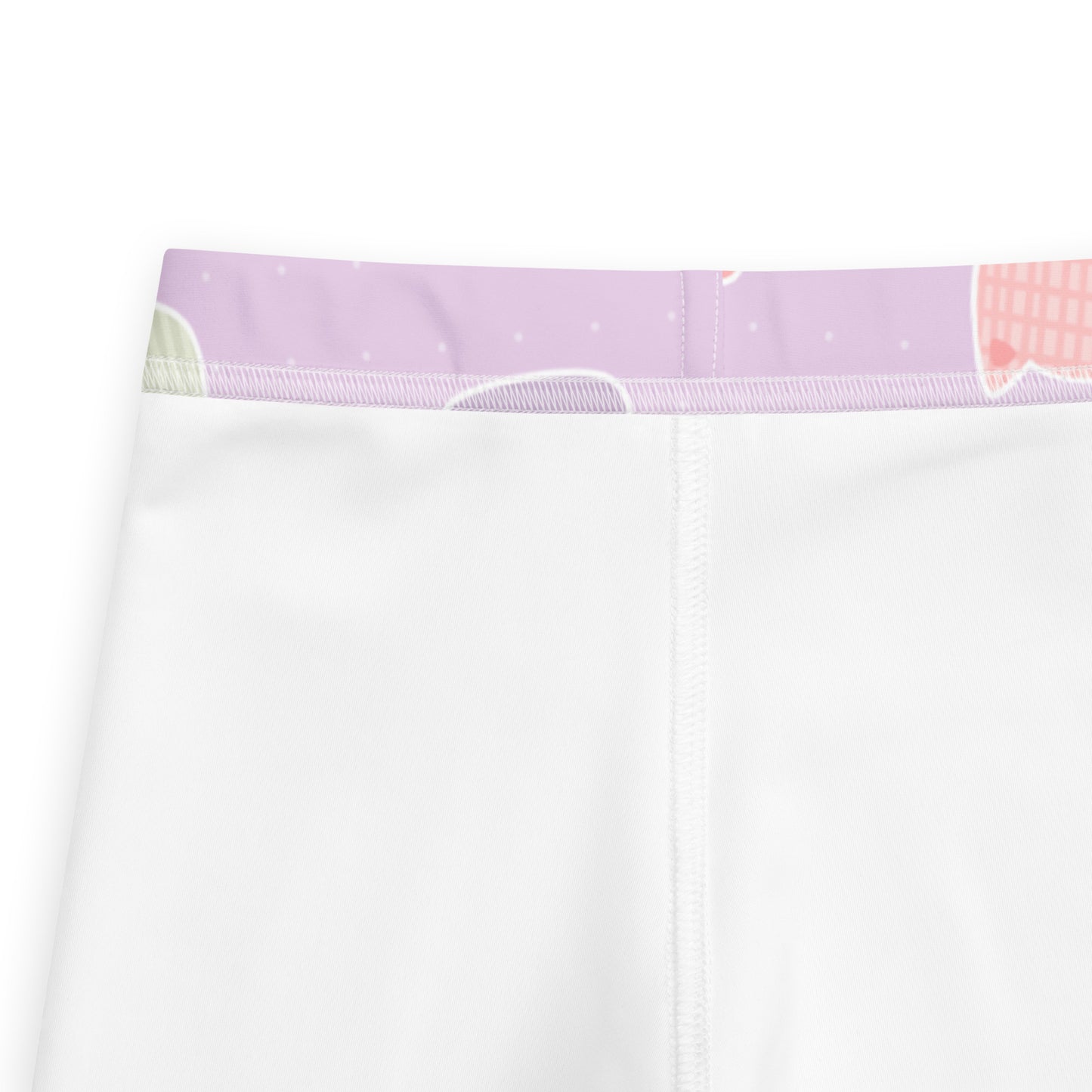 Girls Pastel Purple Kawaii Cats & Clouds Buttery Soft Leggings