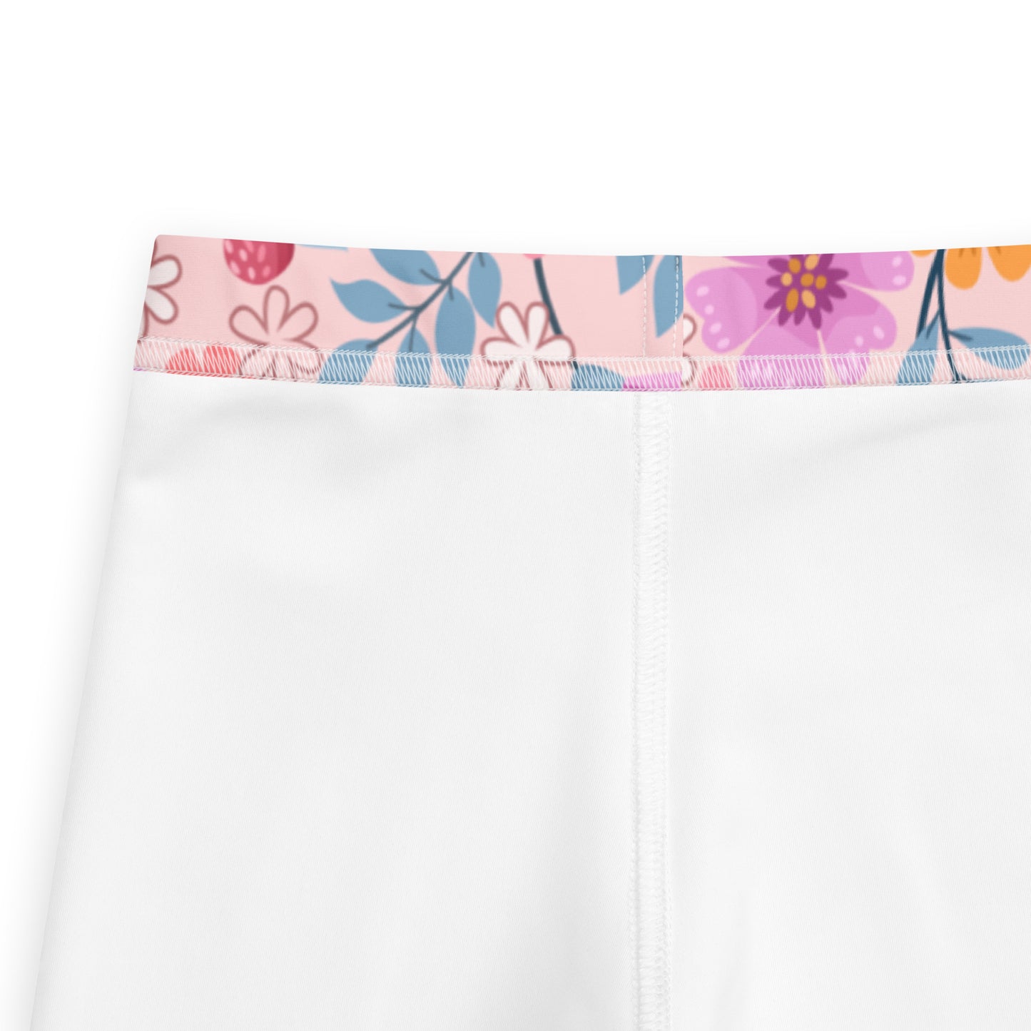 Girls Pink Floral Buttery Soft Leggings