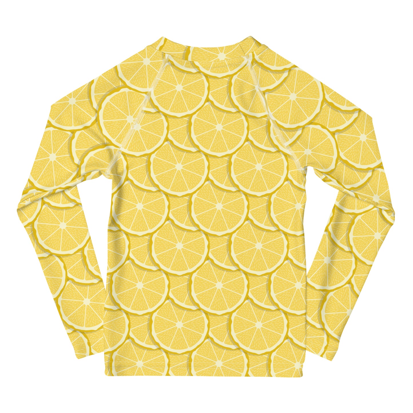 Kids Lemon Long Sleeve Rash Guard Swim Shirt With UPF 50+