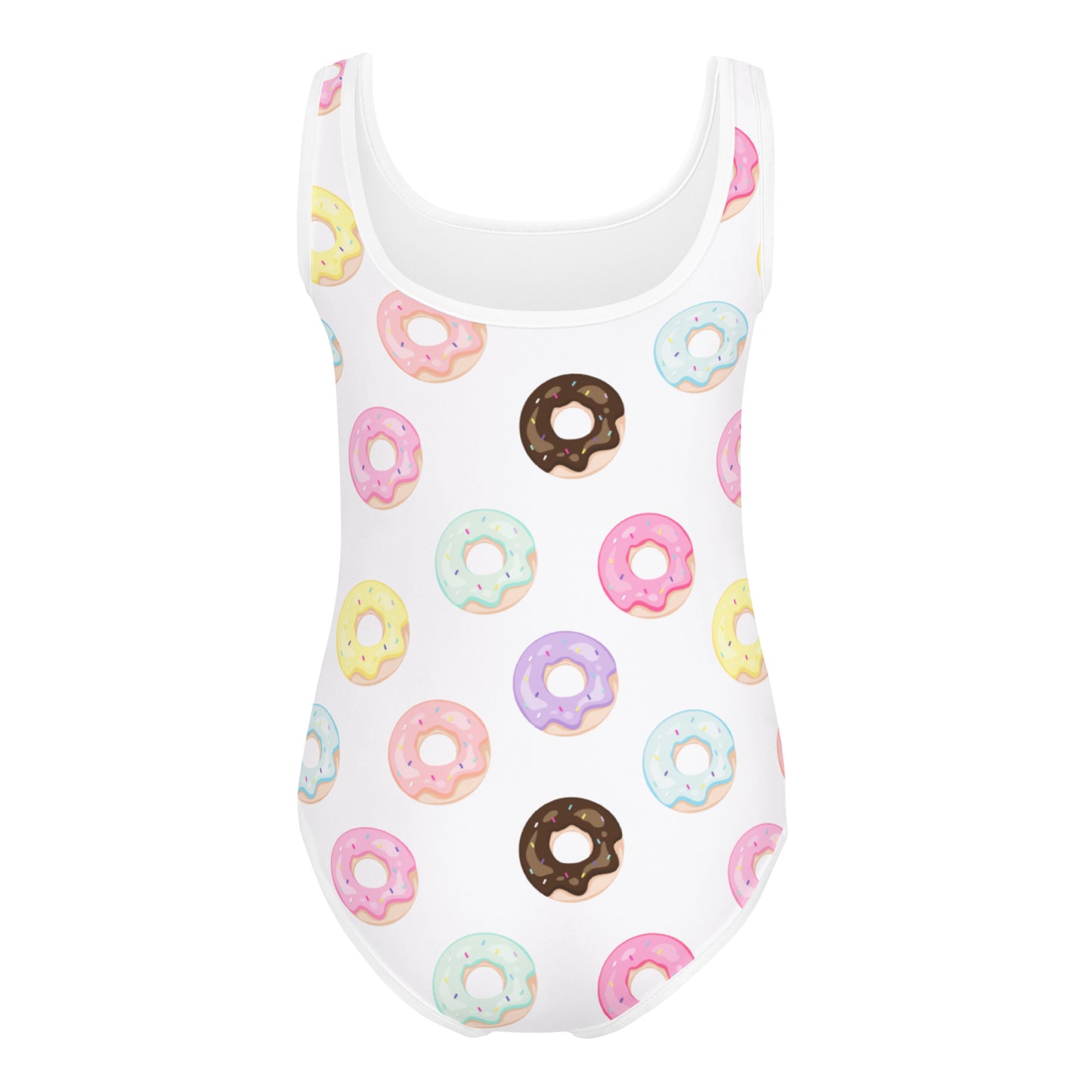 Girls Colorful Donuts Buttery Soft Leotard