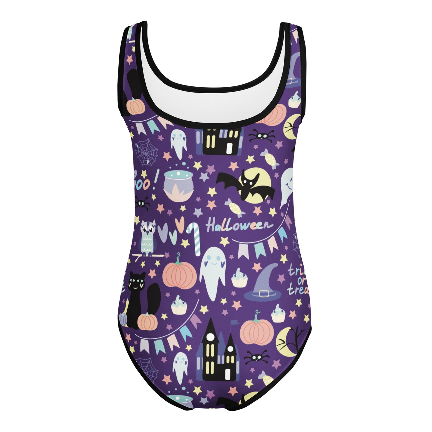 Girls Spooky Halloween Buttery Soft Leotard - Quick Drying For Dance and Gymnastics