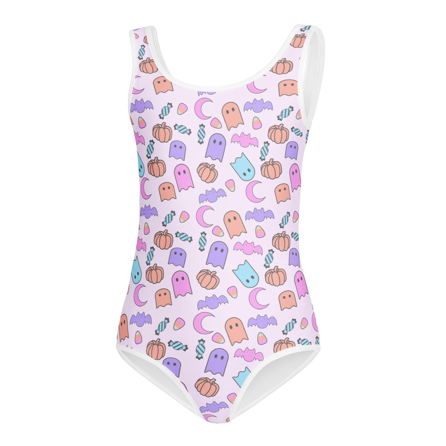Girls Halloween Pattern Buttery Soft Leotard - Quick Drying For Dance and Gymnastics