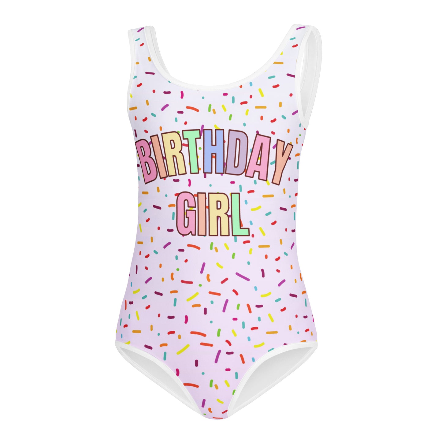 Colorful Sprinkles Birthday Girl Leotard - Quick Drying For Dance and Gymnastics