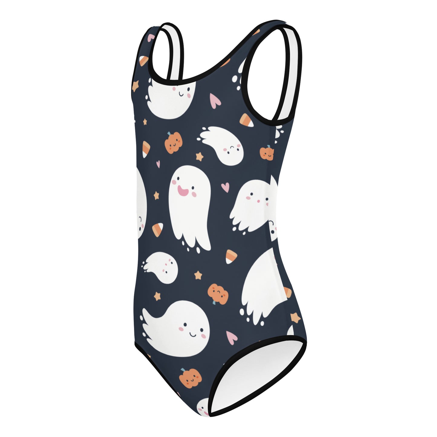 Girls Ghost and Candy Cane Halloween Dance Leotard