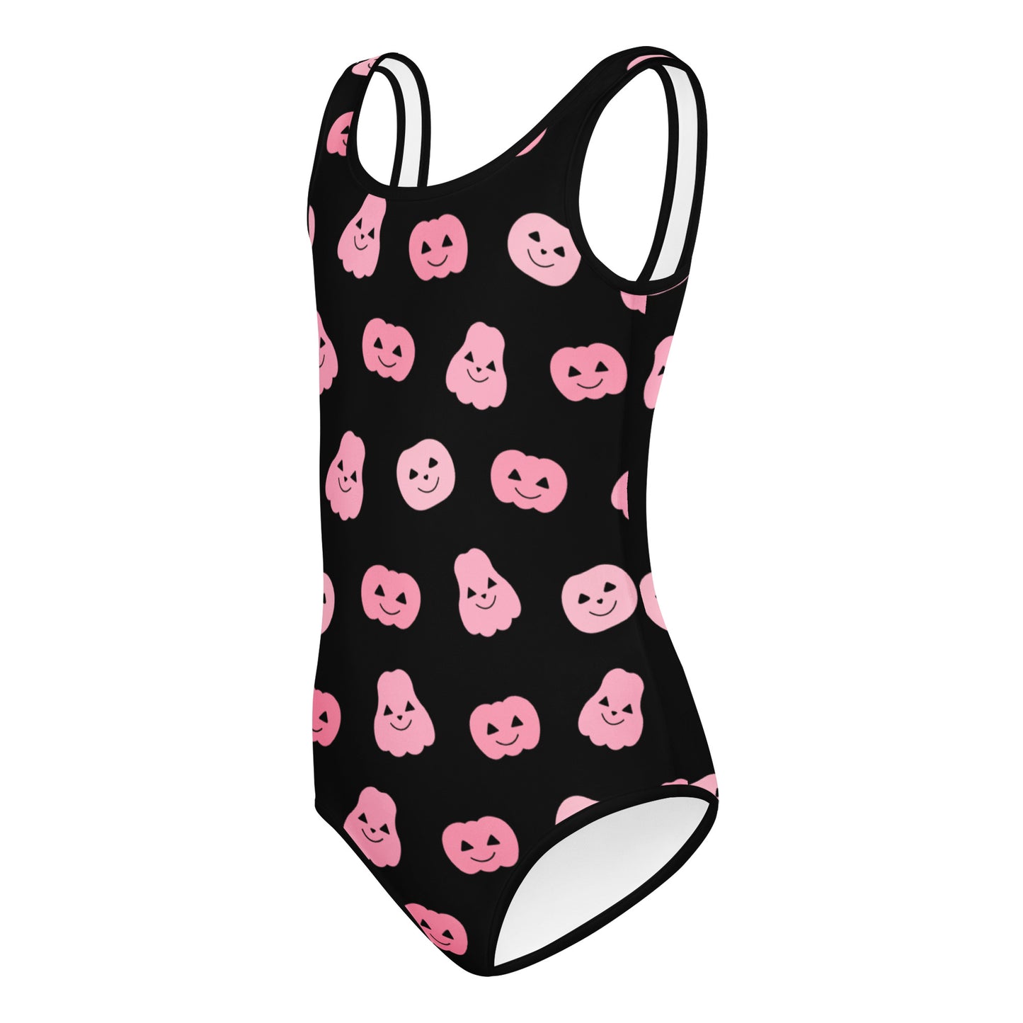 Girls Pink Pumpkins Halloween Buttery Soft Leotard - Quick Drying For Dance and Gymnastics