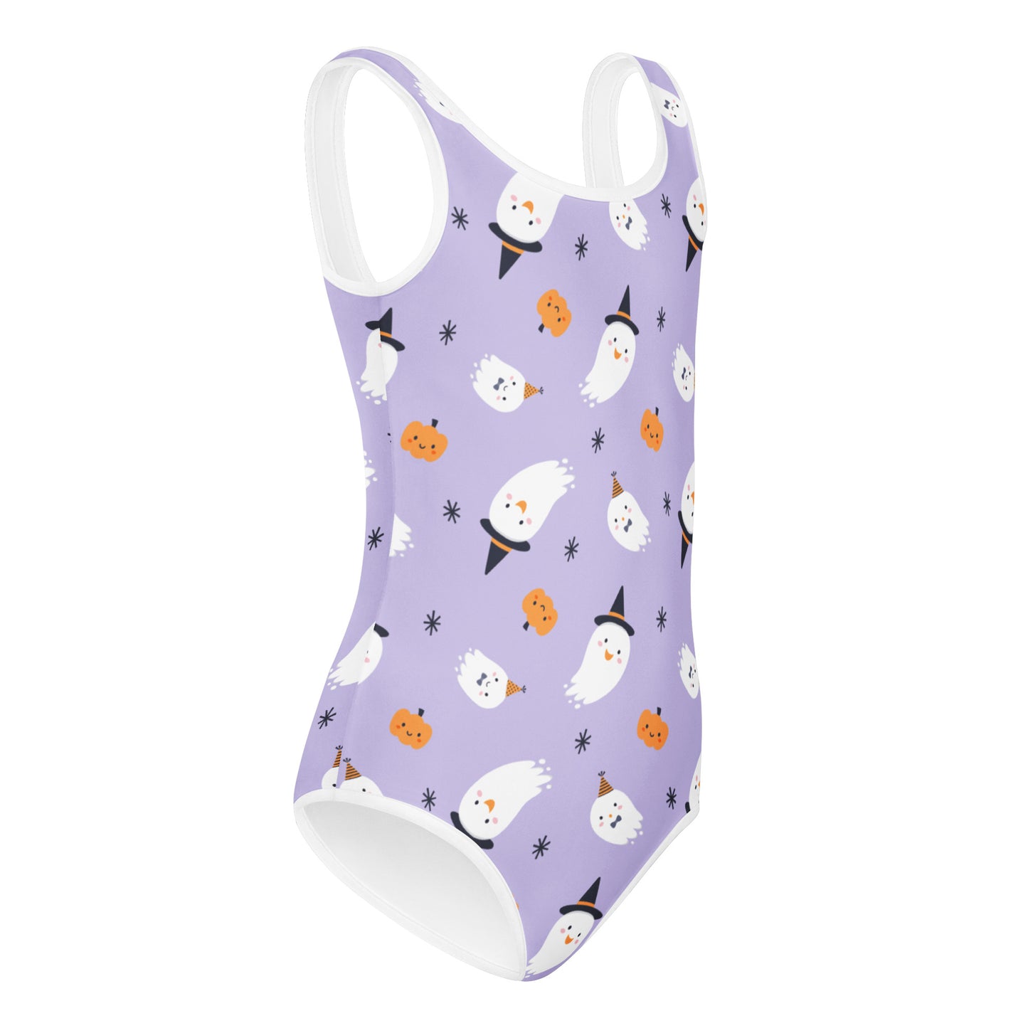 Girls Ghost Witch Halloween Buttery Soft Leotard - Quick Drying For Dance and Gymnastics