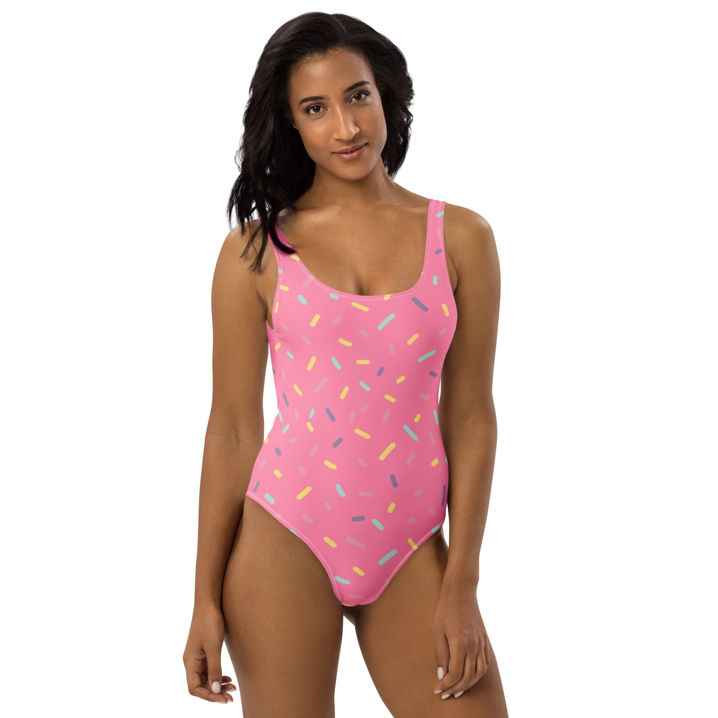 Women's Colorful Sprinkles Buttery Soft Swimsuit With UPF 50+