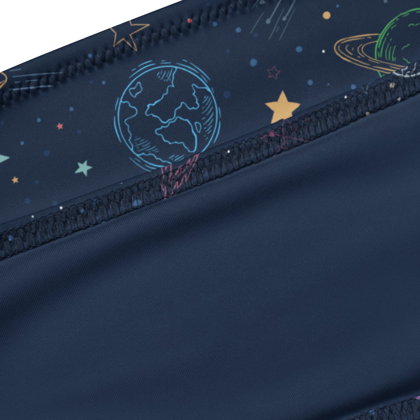 Women's Colorful Galaxy Space Recycled Bandeau Bikini - Quick Drying Fabric With UPF 50+