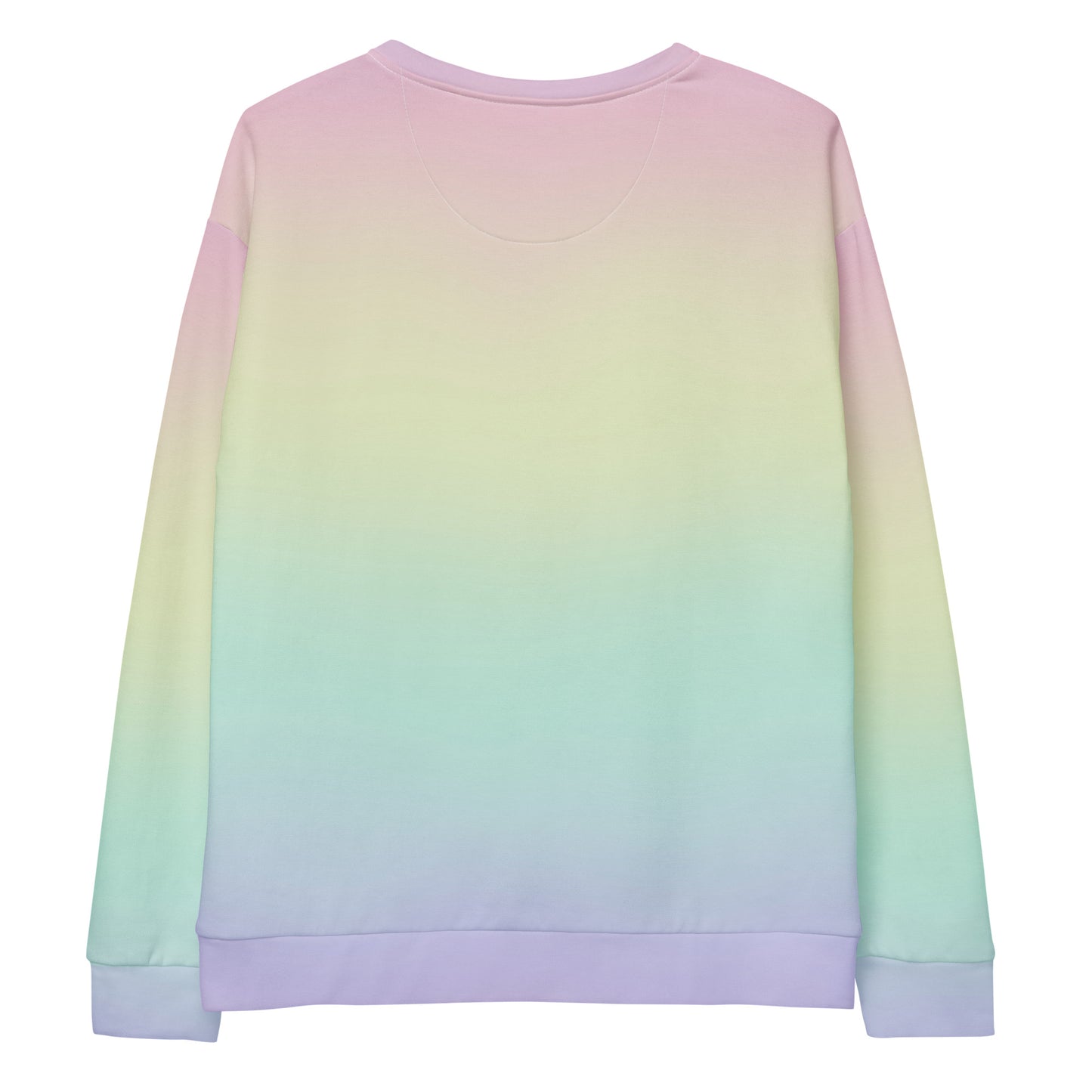 Pastel Rainbow Sweatshirt With Brushed Inner Fleece Fabric
