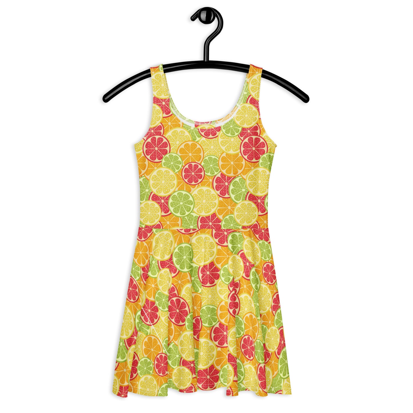 Women's Citrus Fruit Buttery Soft Skater Dress With UPF 50+