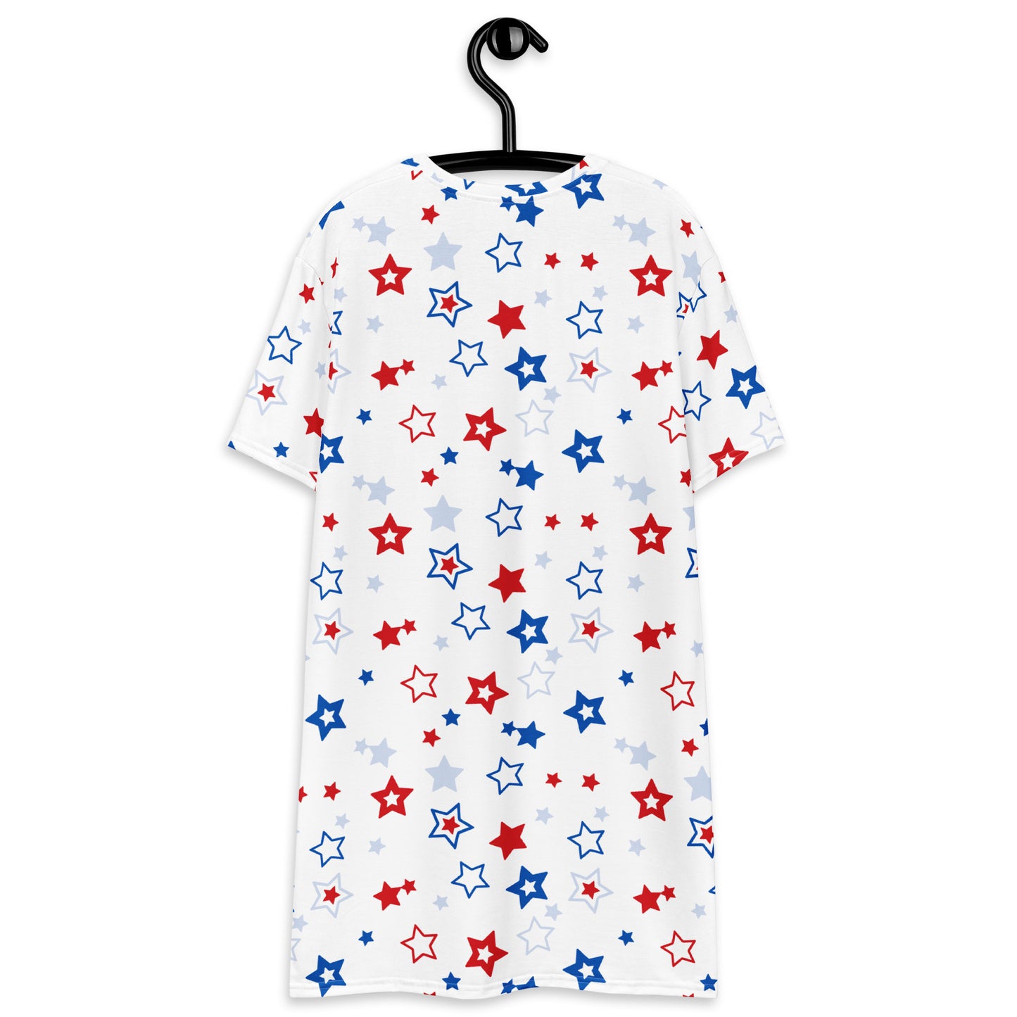 Women's Red & Blue Stars USA T-Shirt Dress