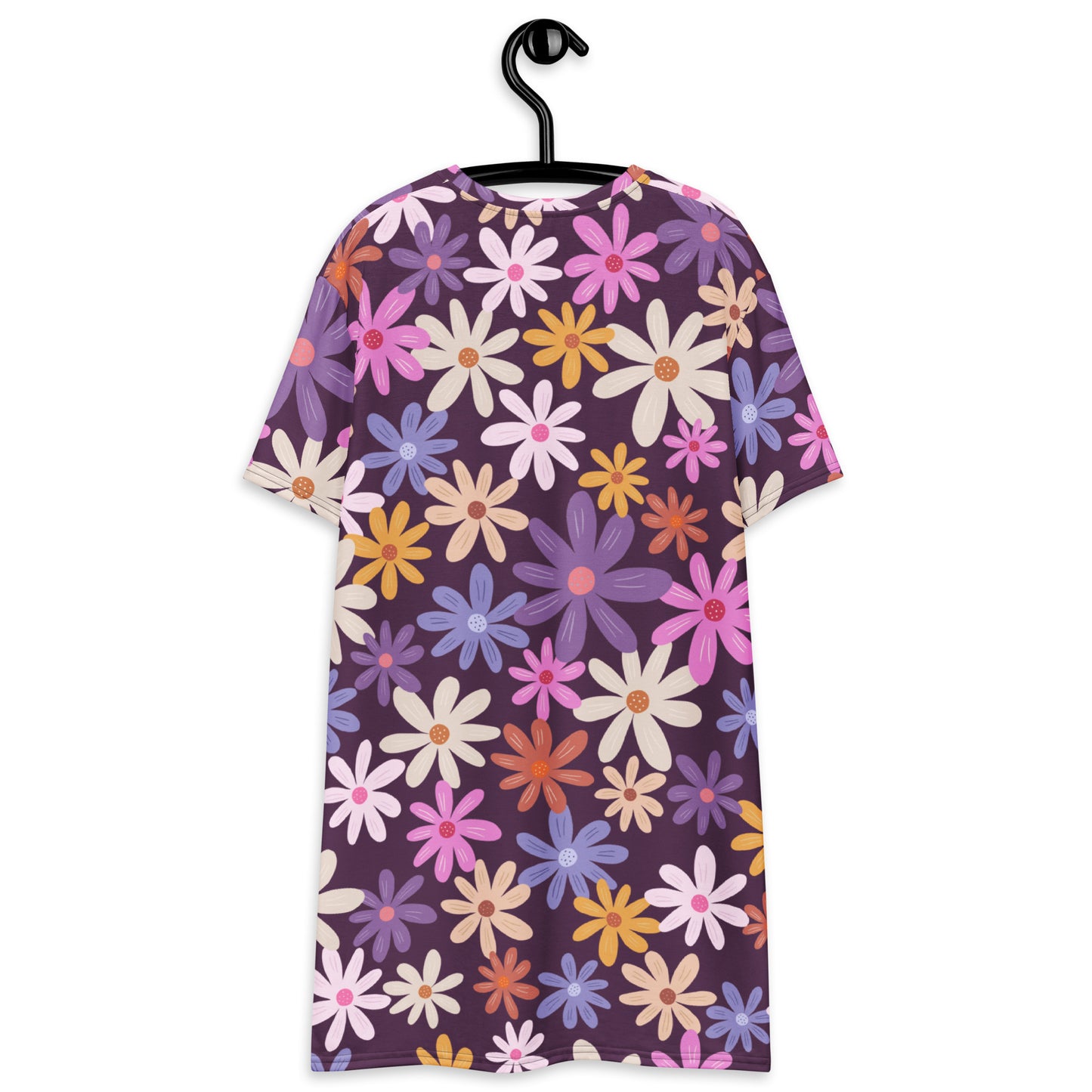 Women's Retro Floral T-Shirt Dress