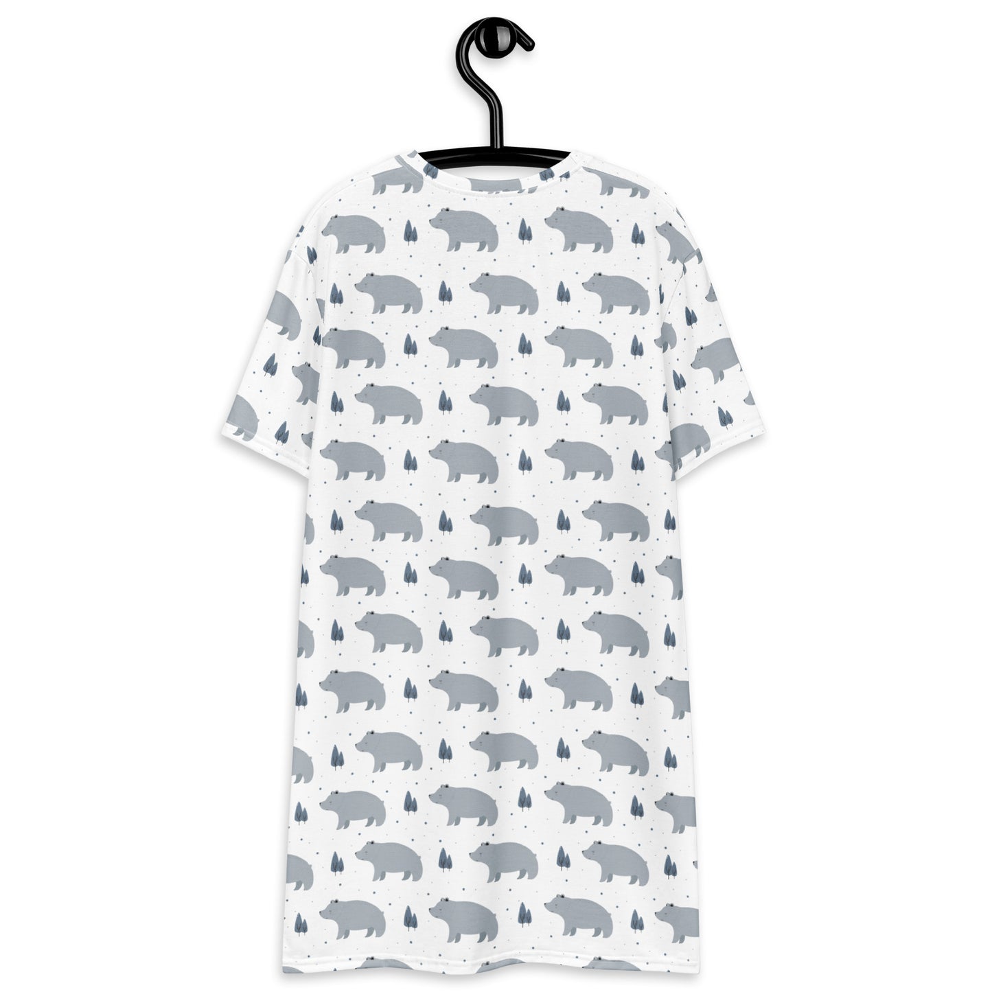Women's Bear Print T-Shirt Dress