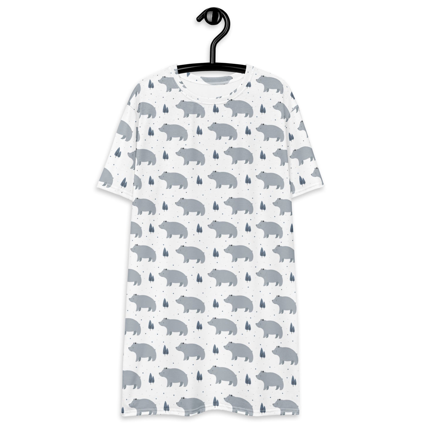 Women's Bear Print T-Shirt Dress