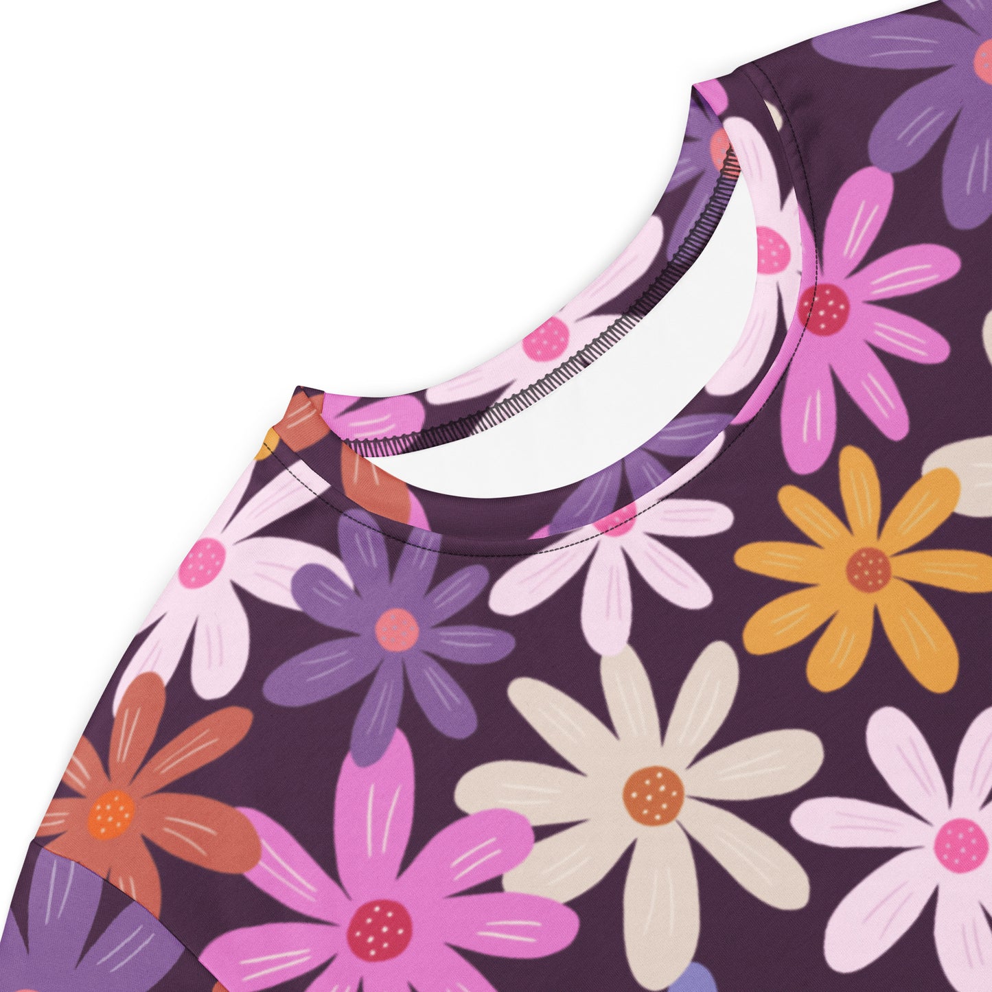 Women's Retro Floral T-Shirt Dress