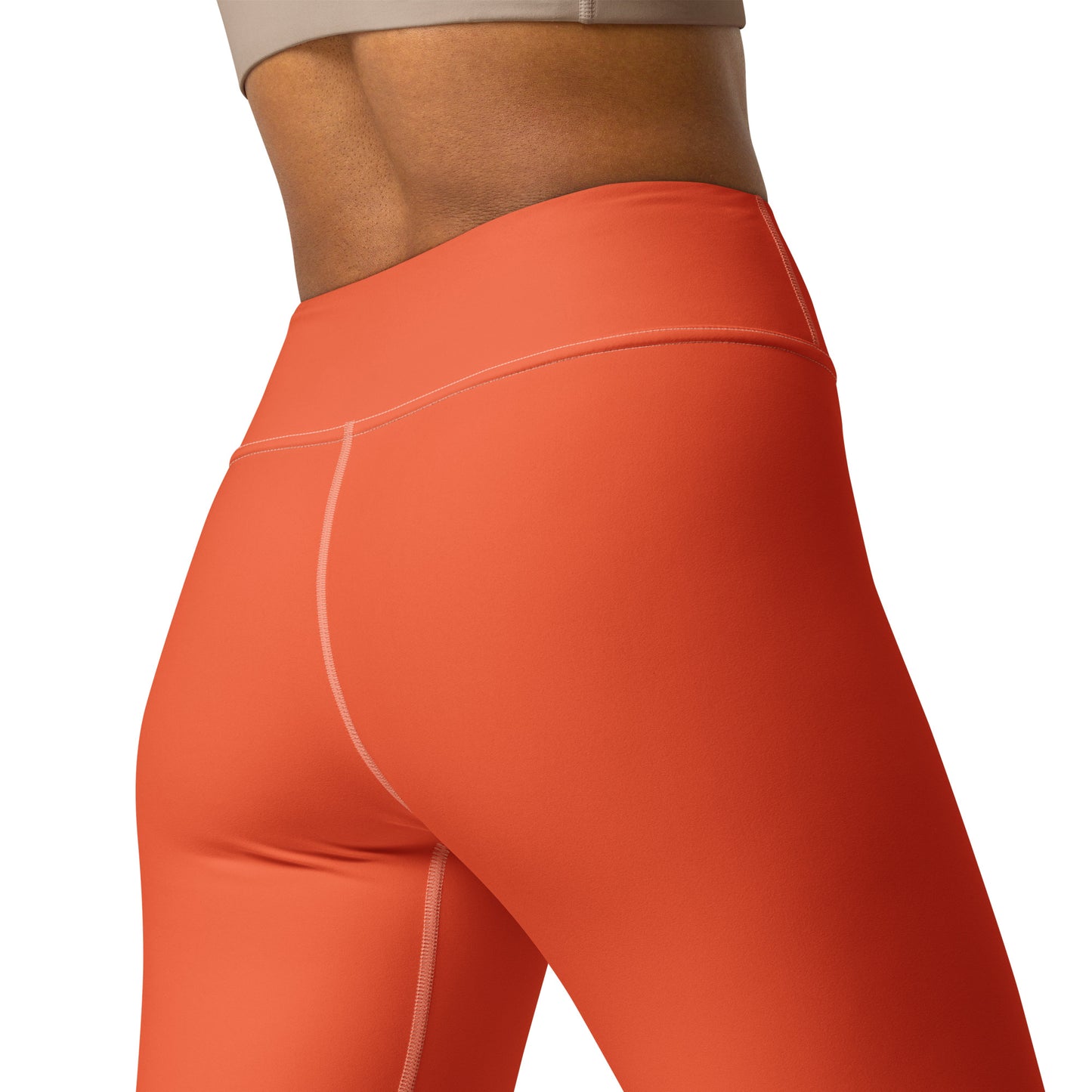 Women's Orange Buttery Soft Yoga Leggings