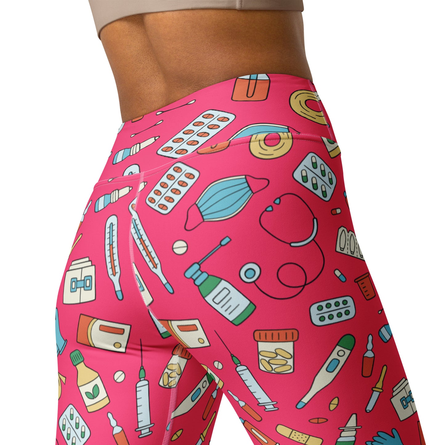 Women's Nurse Themed Buttery Soft Yoga Leggings