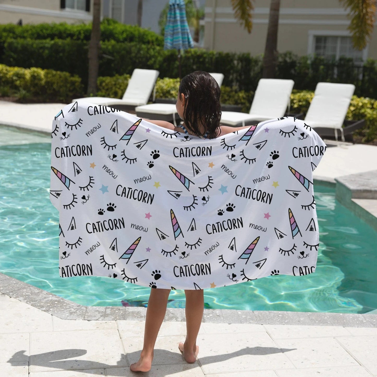 Girls Caticorn Towel