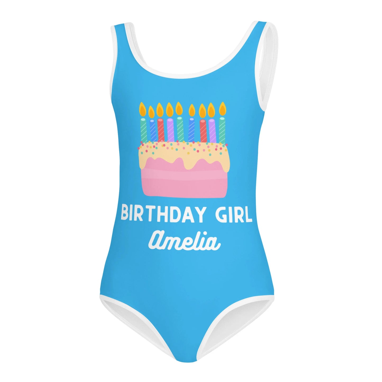 Candles Match Age Personalized Birthday Dance Leotard for Girls