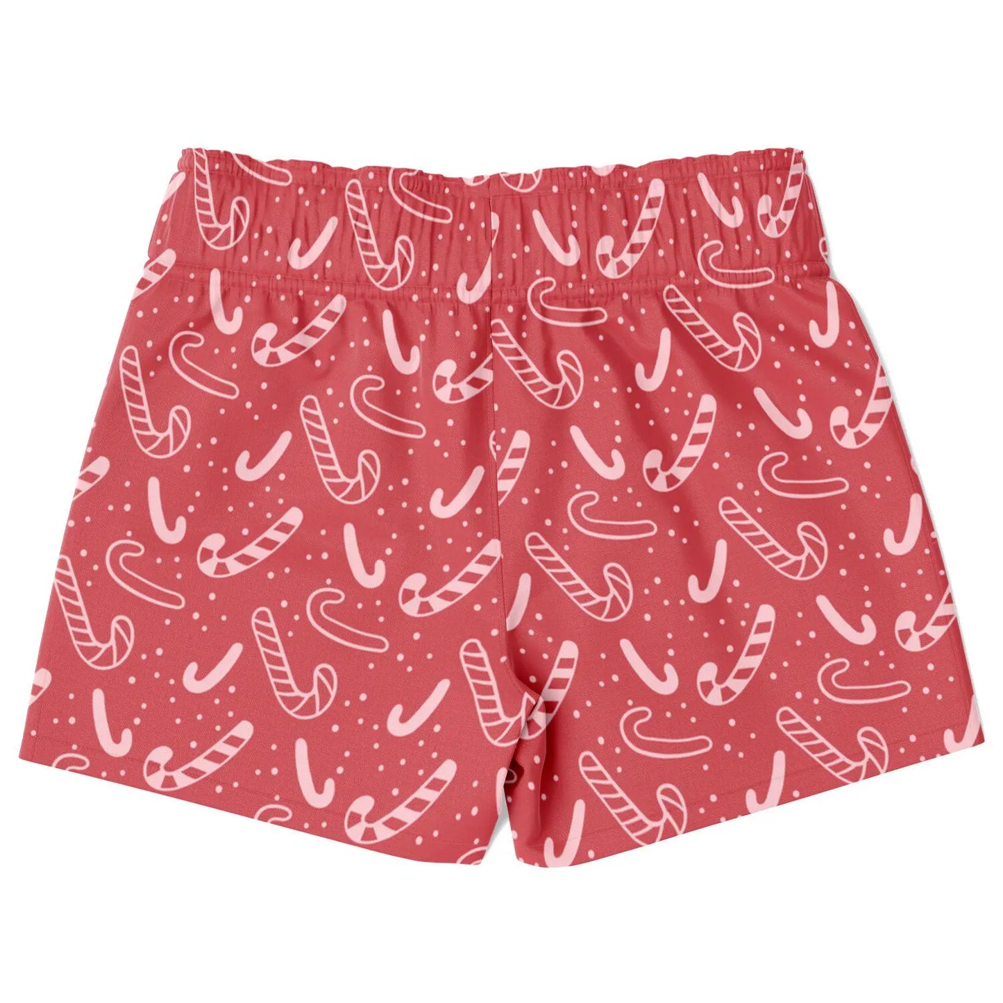 Boys Red Candy Cane Christmas Quick Drying Swim Trunks