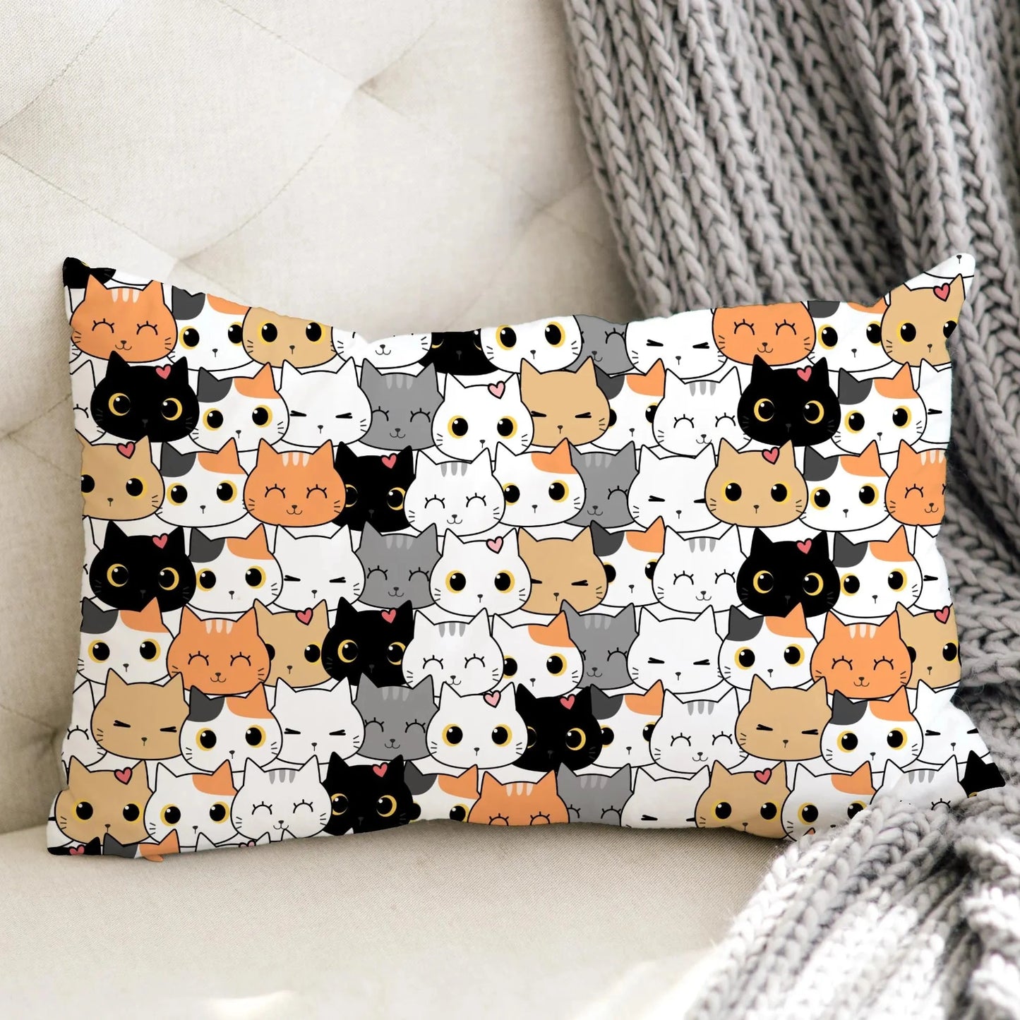 Kids Cat Face Pillowcase