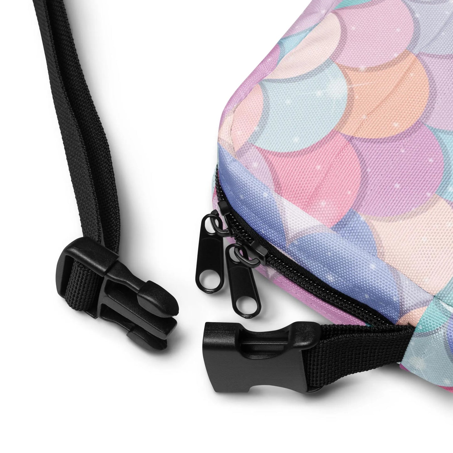 Girls Rainbow Mermaid Scales Crossbody Purse