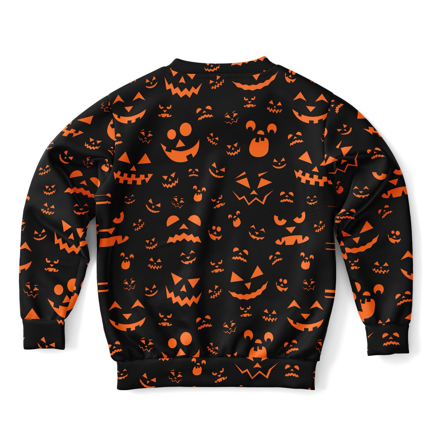Kids Jack-O’-Lantern Halloween Sweatshirt – Cozy Cotton Fleece or Lightweight Sports Fabric