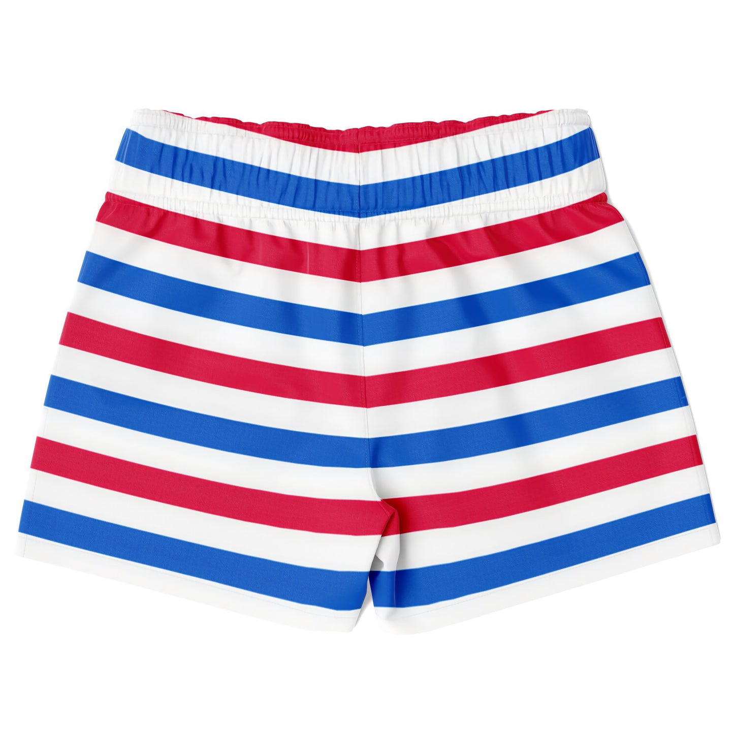 Boys Red White & Blue Striped Quick Drying Swim Trunks