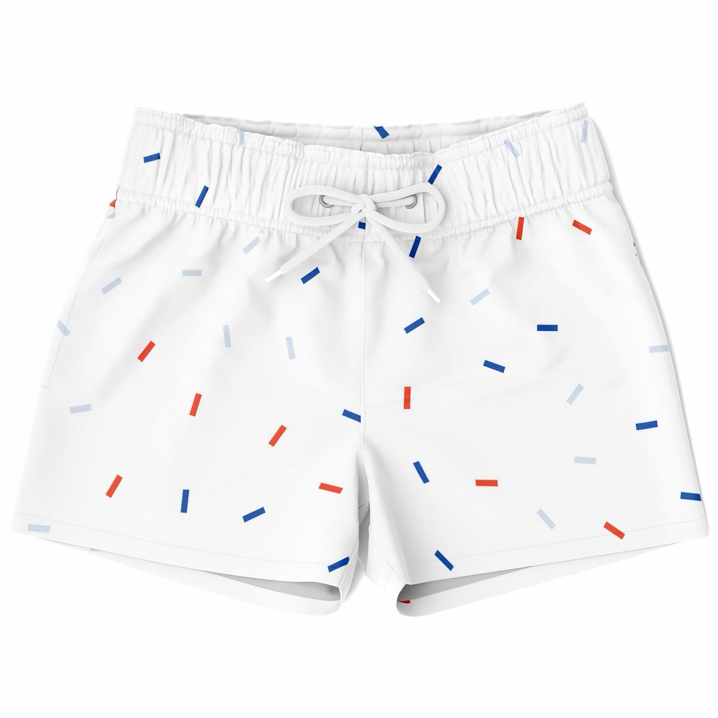 Boys Red White & Blue Confetti Quick Drying Swim Trunks