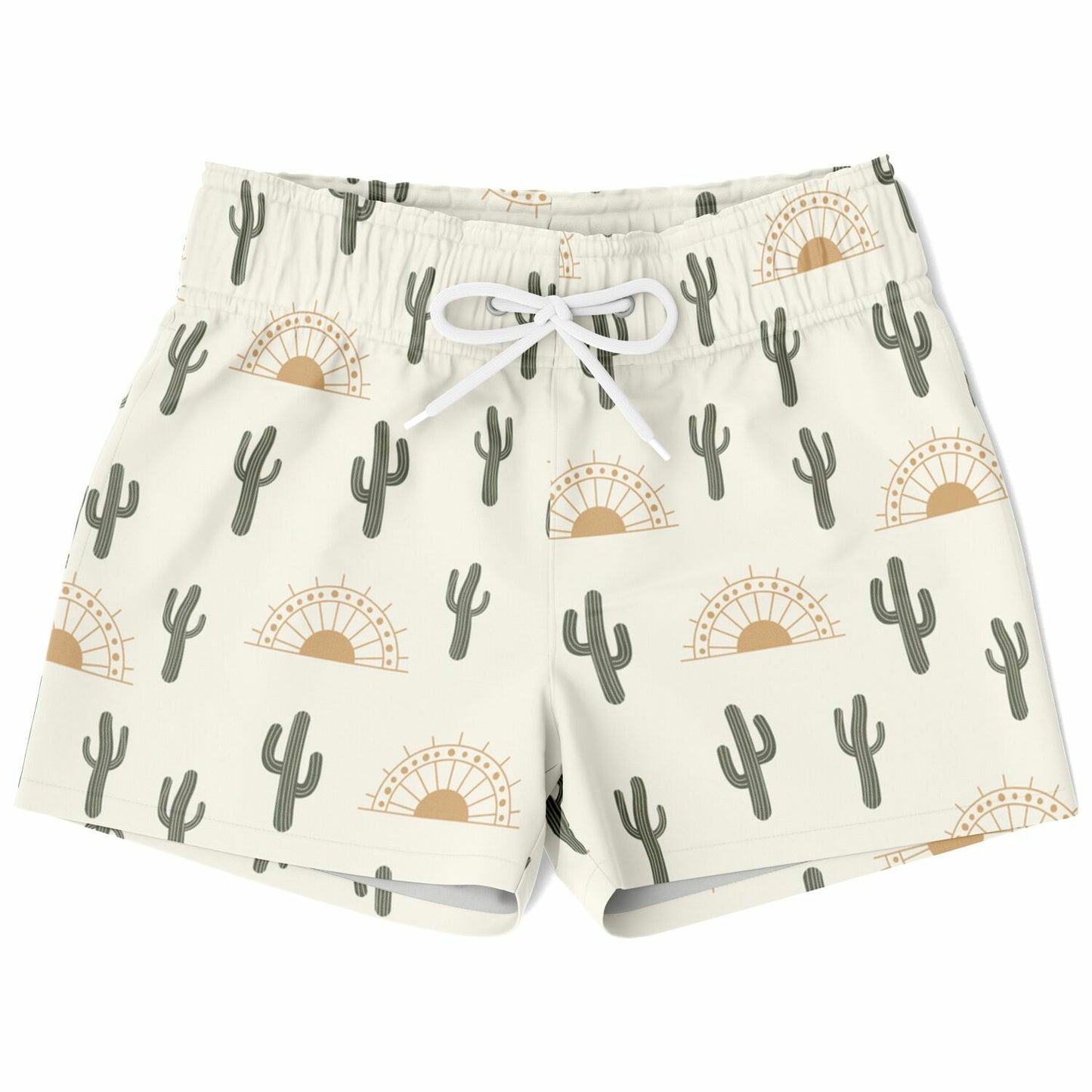 Boys Cactus Desert Sunrise Quick Drying Swim Trunks